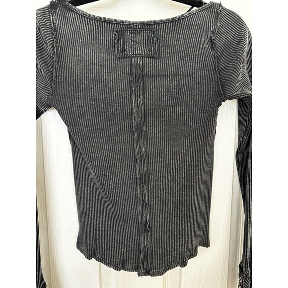 Free People Soul Sister Layering Top Women's Size S Black Long Bell Sleeve Shirt - Picture 3 of 13